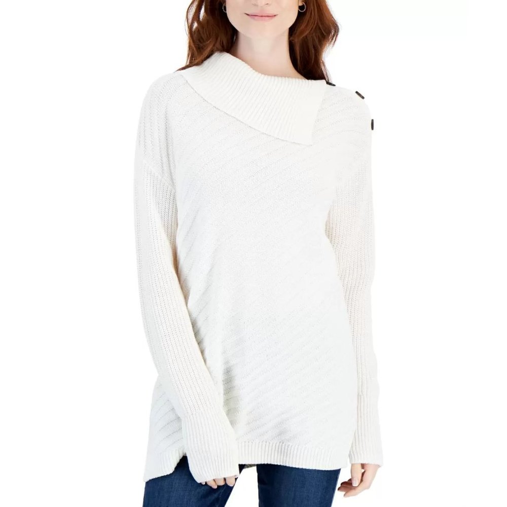 Style & Co Plus Size Envelope-Neck Tunic Sweater, 3X